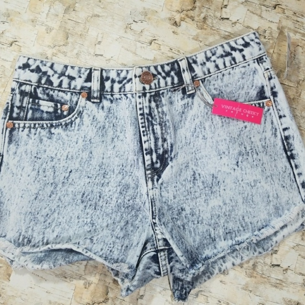 Refuge High Waist Cut Off Jean Shorts Sz 6